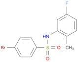 4-Bromo-N-(5-fluoro-2-methylphenyl)benzenesulfonamide