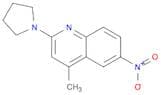 4-methyl-6-nitro-2-pyrrolidin-1-ylquinoline
