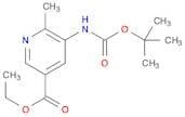 Ethyl 5-((tert-butoxycarbonyl)amino)-6-methylnicotinate