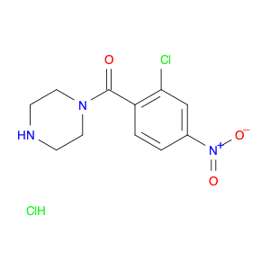 (2-CHLORO-4-NITROPHENYL)(PIPERAZIN-1-YL)METHANONE HCL