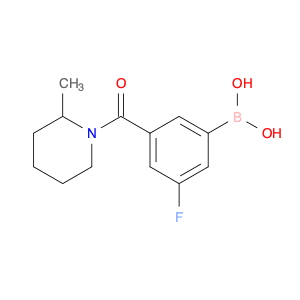 (3-Fluoro-5-(2-methylpiperidine-1-carbonyl)phenyl)boronic acid