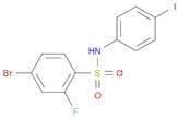 4-Bromo-2-fluoro-N-(4-iodophenyl)-benzenesulfonamide