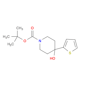 1-PIPERIDINECARBOXYLIC ACID, 4-HYDROXY-4-(2-THIENYL)-, 1,1-DIMETHYLETHYL ESTER