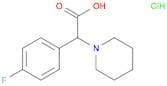 a-(4-Fluorophenyl)-1-piperidineacetic acid HCl