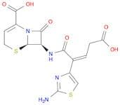 (6R,7R)-7-[(2Z)-2-(2-amino-1,3-thiazol-4-yl)-4-carboxybut-2-enamido]-8-oxo-5-thia-1-azabicyclo[4.2…