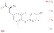sodium (2S)-2-amino-3-[4-(4-hydroxy-3,5-diiodophenoxy)-3,5-diiodophenyl]propanoate pentahydrate