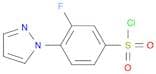 3-Fluoro-4-(1H-pyrazol-1-yl)benzene-1-sulfonyl chloride