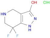 7,7-difluoro-4,5,6,7-tetrahydro-1H-pyrazolo[4,3-c]pyridin-3-olhydrochloride-D28320