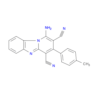 1-Amino-3-p-tolyl-benzo[4,5]imidazo[1,2-a]pyridine-2,4-dicarbonitrile