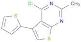 4-Chloro-2-methyl-5-(thiophen-2-yl)thieno[2,3-d]pyrimidine