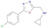 N-{[5-(4-chlorophenyl)-1,3,4-oxadiazol-2-yl]methyl}cyclopropanamine