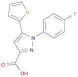 1-(4-Fluorophenyl)-5-(thiophen-2-yl)-1H-pyrazole-3-carboxylic acid