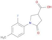 1-(2-Fluoro-4-methylphenyl)-5-oxopyrrolidine-3-carboxylic acid