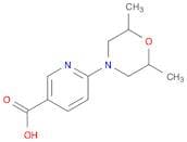 6-(2,6-Dimethylmorpholin-4-yl)pyridine-3-carboxylic acid