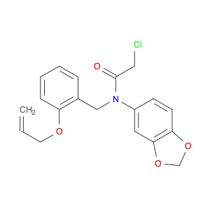 N-(2H-1,3-benzodioxol-5-yl)-2-chloro-N-{[2-(prop-2-en-1-yloxy)phenyl]methyl}acetamide