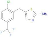 5-{[2-chloro-5-(trifluoromethyl)phenyl]methyl}-1,3-thiazol-2-amine