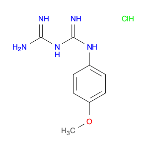 1-Carbamimidamido-N-(4-methoxyphenyl)methanimidamide hydrochloride