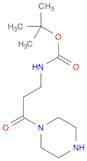tert-butyl N-[3-oxo-3-(piperazin-1-yl)propyl]carbamate