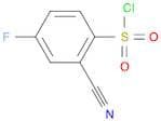 2-Cyano-4-fluorobenzene-1-sulfonyl chloride