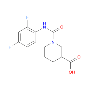 1-[(2,4-difluorophenyl)carbamoyl]piperidine-3-carboxylic acid