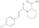 1-[(2E)-3-(4-Chlorophenyl)prop-2-enoyl]piperidine-2-carboxylic acid