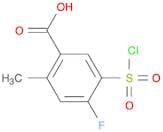 5-(Chlorosulfonyl)-4-fluoro-2-methylbenzoic acid