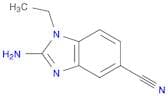 2-Amino-1-ethyl-1H-benzo[d]imidazole-5-carbonitrile