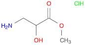 Propanoic acid, 3-amino-2-hydroxy-, methyl ester, hydrochloride