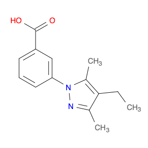 3-(4-ethyl-3,5-dimethyl-1H-pyrazol-1-yl)benzoic acid