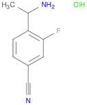 4-(1-Aminoethyl)-3-fluorobenzonitrile hydrochloride