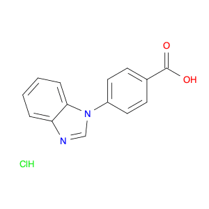 4-(1H-1,3-benzodiazol-1-yl)benzoic acid hydrochloride
