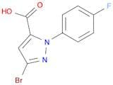 3-Bromo-1-(4-fluorophenyl)-1H-pyrazole-5-carboxylic acid