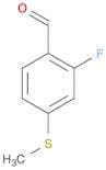 2-fluoro-4-(methylsulfanyl)benzaldehyde