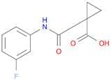 1-[(3-Fluorophenyl)carbamoyl]cyclopropane-1-carboxylic acid
