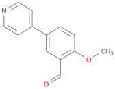 2-Methoxy-5-(pyridin-4-yl)benzaldehyde