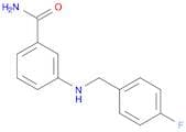 3-{[(4-fluorophenyl)methyl]amino}benzamide