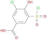 3-Chloro-5-(chlorosulfonyl)-4-hydroxybenzoic acid