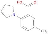 5-Methyl-2-(pyrrolidin-1-yl)benzoic acid