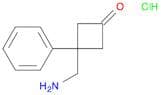 3-(aminomethyl)-3-phenylcyclobutan-1-one hydrochloride