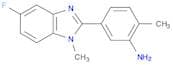 5-(5-fluoro-1-methyl-1H-1,3-benzodiazol-2-yl)-2-methylaniline