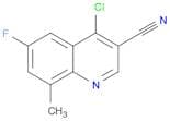 4-Chloro-6-fluoro-8-methylquinoline-3-carbonitrile
