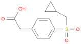 2-(4-cyclopropylmethanesulfonylphenyl)acetic acid