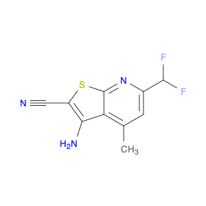 3-Amino-6-(difluoromethyl)-4-methylthieno[2,3-b]pyridine-2-carbonitrile