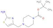 1-Piperazinecarboxylic acid, 4-[(2-amino-4-thiazolyl)methyl]-,1,1-dimethylethyl ester