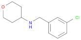 N-[(3-Chlorophenyl)methyl]oxan-4-amine