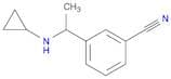 3-[1-(cyclopropylamino)ethyl]benzonitrile