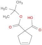 1-[(tert-butoxy)carbonyl]cyclopent-3-ene-1-carboxylic acid