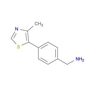 [4-(4-methyl-1,3-thiazol-5-yl)phenyl]methanamine