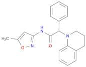 N-(5-methyl-1,2-oxazol-3-yl)-2-phenyl-2-(1,2,3,4-tetrahydroquinolin-1-yl)acetamide