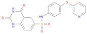 1,2,3,4-Tetrahydro-2,4-dioxo-N-[4-(3-pyridinyloxy)phenyl]-6-quinazolinesulfonamide